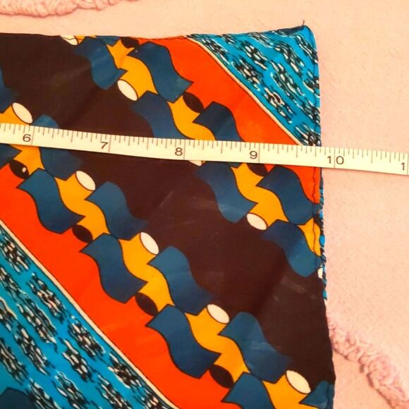 Neck Tie and Pocket Square Set Pop Art Abstract Colorful Geometric - Picture 4 of 8